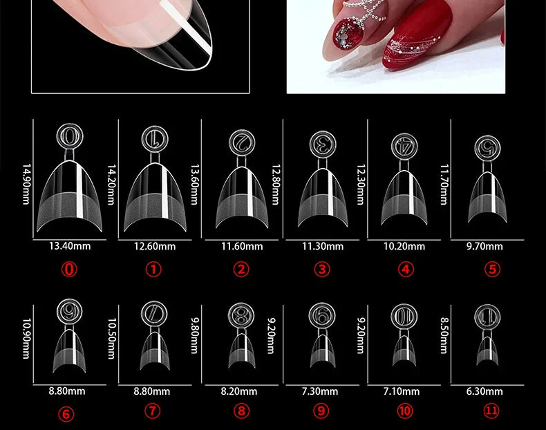 120-600Pcs False Nail Tips Soft Gel Fingertip Semi-matte Square French Coffin Full Half Cover Artificial Fake Nails Extension.