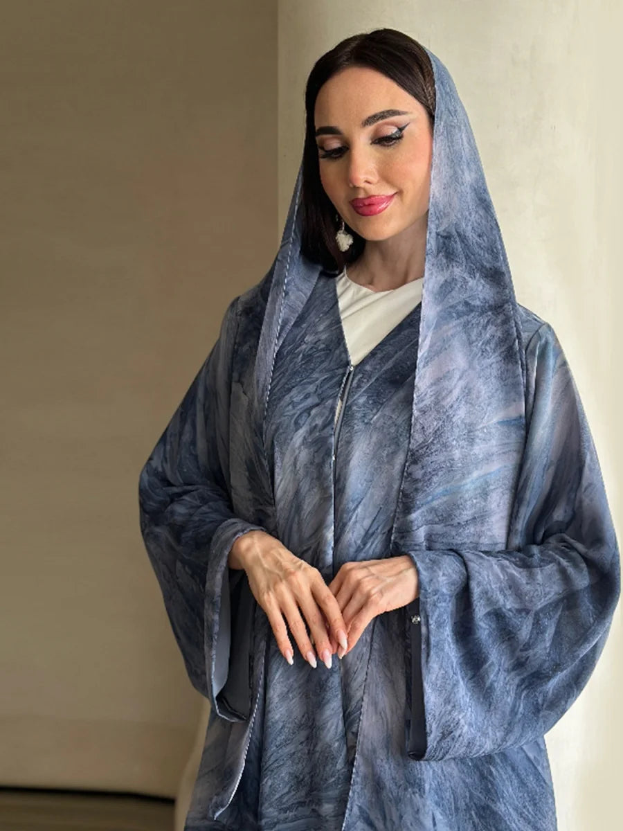 Muslim Women Fashion Dubai Abaya luxury Print Hijab Dress Kimono Cardigan Kaftan Ramadan Robe Femme African Islam Dresses Kebaya.