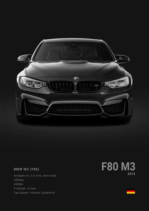 Black Background Sports Cars Poster and Prints F87 M3 M4 G90 E46 Luxury Car Canvas Painting Wall Art Pictures Room Office.