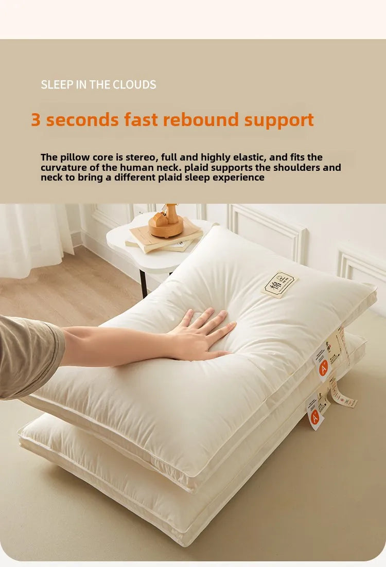 1pc Soft Filling Sleeping Pillows for Home Bed Almohadas Para Dormir High Quality Pillow 48x74cm Washable Neck Cushion.