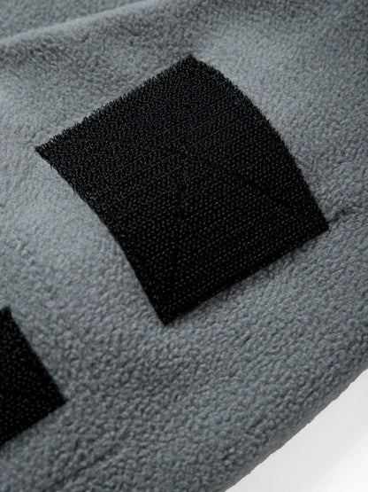 Autumn Winter Polar Fleece Warm Hooded Jacket Mens Full-Zip Up Windproof Hooded Coat Outdoor Loose Casual Fleece Sweatshirt