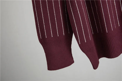 Women Knit 2 Piece Set Cardigan Set Sweater Muslim Short Sleeve Long DressEnsemble Knitwear Suit Modest Autumn Winter Outfits.