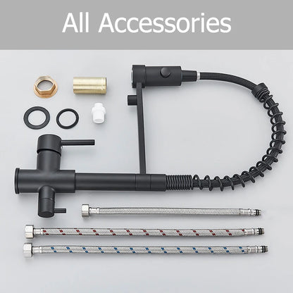 Filtered Kitchen Faucet Pure Water Kitchen Faucet Dual Handle Hot&Cold Drinking Water Purified Kitchen Mixer Taps