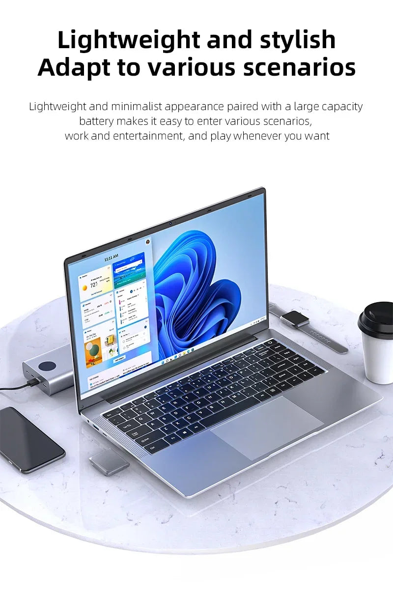 2025 Brand New Laptop Windows 11 Pro Intel i7-7500U Notebook 12GB RAM 1TB 2TB SSD Office Study Laptops Notebook Computers PC.