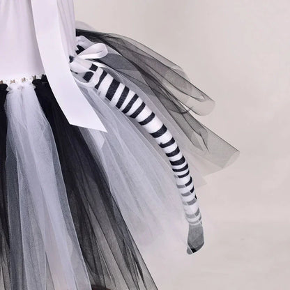 Halloween Tier Cosplay Kostüm für Kinder Wald Thema Kühe Tiger Giraffe Leopard Zebra Tutu Kleider Performance Tanz Sets