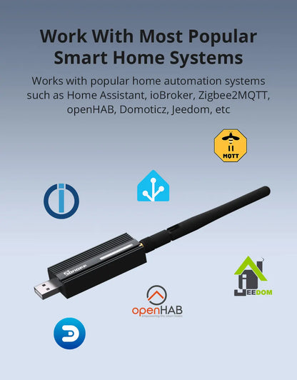 Sonoff Zigbee 3.0 USB-Dongle Plus ZBdongle-E Wireless Zigbee Gateway USB-Schnittstelle Capture EFR32MG21 Google Home Sprachsteuerung.