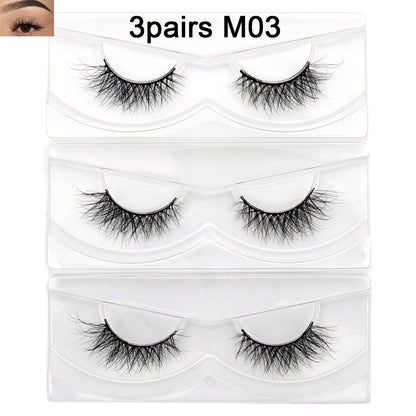 Visofree Eyelashes 3D Mink Eyelashes Long Lasting Mink Lashes Natural Dramatic Volume Eyelashes Extension False Eyelashes D08
