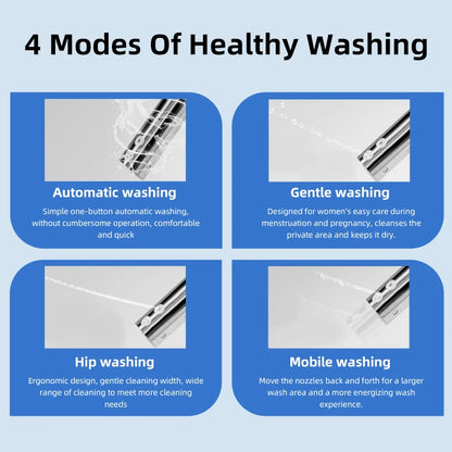 Intelligenter, länglicher Toilettensitzbezug – beheizt, wassersparend, automatische Reinigungsdüse, langsam schließend, trocken, LED-Licht für modernes Badezimmer