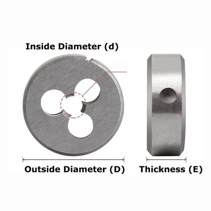 LOCO Rohrgewindeform, metrische runde Matrizen, G-Schneidwerkzeug für die rechte Hand, legierter Stahl, G1/16 G1/8 G1/4 G3/8 G1/2 G5/8 G3/4 G7/8 G1''