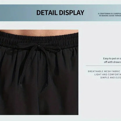 Herren-Aloe-Hosen, sportliche Shorts, zweilagige Badehose: schnell trocknend, stilvoll und bequem für Strand, Pool und heiße Quellen