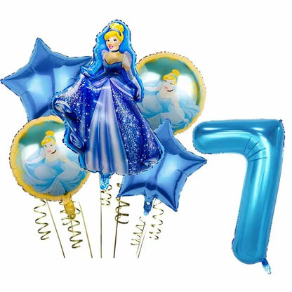 Disney Cinderella Geburtstag Dekoration Party Liefert Hintergrund Geschirr Set Luftballons Dekoration Party Gefälligkeiten Für Kinder Geburtstag