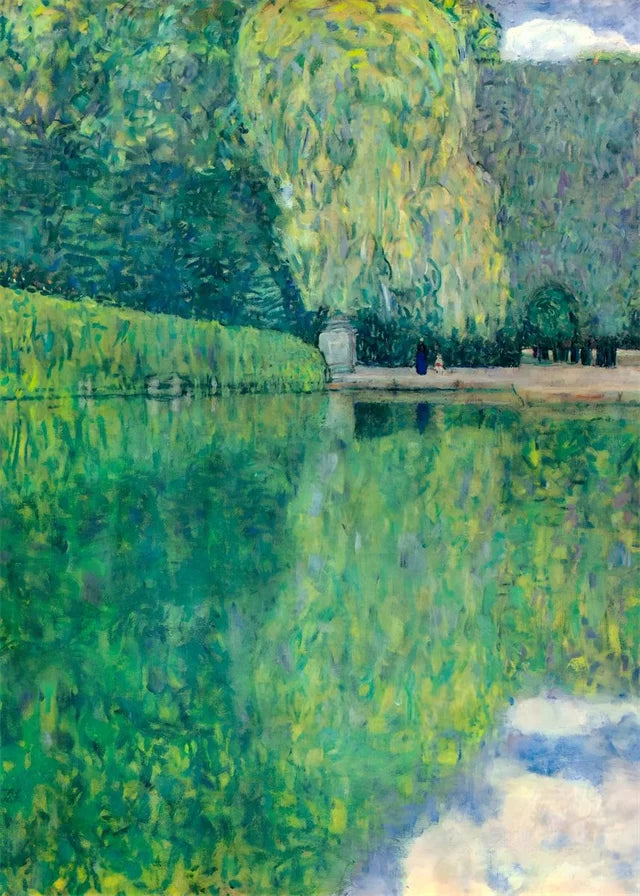 Gustav Klimt Flower Garden Sunflowers Church Canvas Oil Painting Abstract Plants Flowers Wall Art Poster Nordic Home Decor Mural