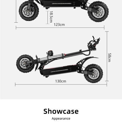 BOYUEDA S3 -11E-Scooter 6000 W Double Motor 60V 38Ah Off-road Scooters Electric 11 -Inch City Folding Electric Scooter