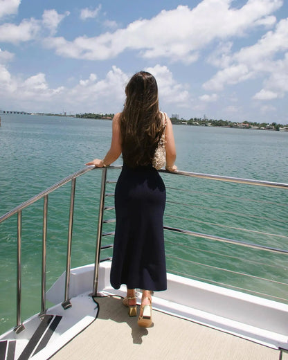 Tossy Strick-Maxikleid mit gerippter Strickjacke, weiblich, hohe Taille, schlanke Tasche, ärmellos, elegantes Partykleid, Damen-Strickwaren, langes Kleid