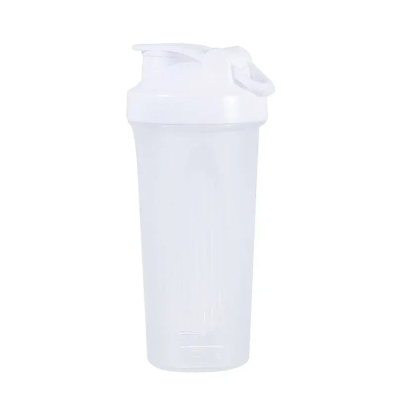 600ml Portable Protein Powder Shaker Bottle Leak Proof Water Bottle for Gym Fitness Training Sport Shaker Mixing Cup with Scale