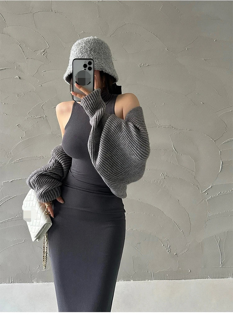 Rot Dünne Sexy Rollkragen Midi Kleid Frauen Abend Party Damen Elastische Hüfte Wrap Elegante Bodycon Kleider Y2k Kleidung