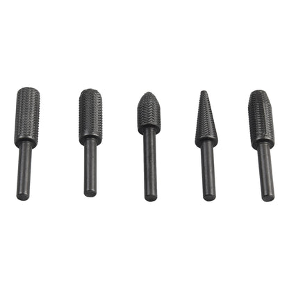 5Pcs Hartmetall Grat Rotary Raspel Datei ACH Zylindrische Form Double Cut Fräser Für Die Grinder Bohrer Bits