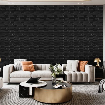 KUUJOJO 12pcs 3D textured wall panel for indoor wall decoration, suitable for living room, hall, bedroom, hotel, office
