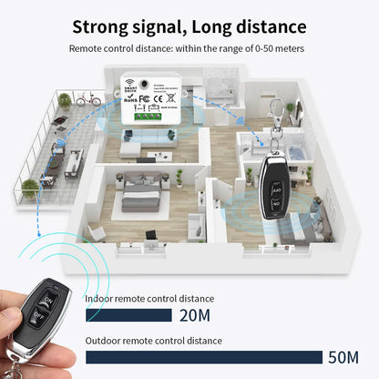 RF 433 MHz Drahtlose Fernbedienung Schalter Smart Home 110 V 220 V 10A Mini Controller Relais EIN/AUS sender Wand Licht Schalter.