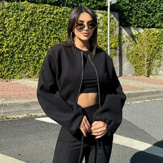 Jacken Herbst Damen 2025, neuer schicker lockerer Damenmantel, elegante Mode, Straße, warmer Jugendmantel
