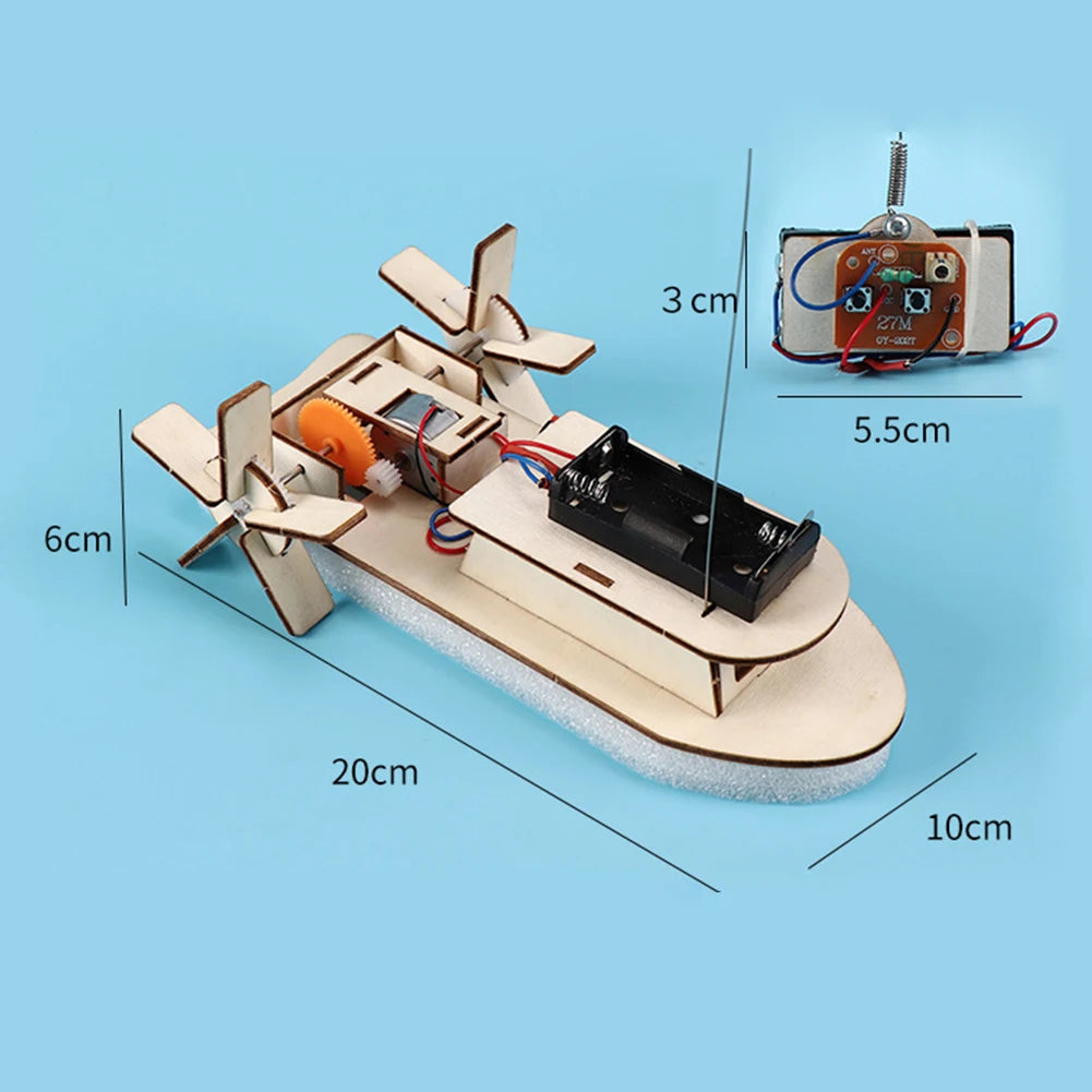 DIY Science Toys Children Educational STEM Projects Kits 3D Assemble Car Boat Model Wood Puzzle Toy Scientific Experiment Kit.