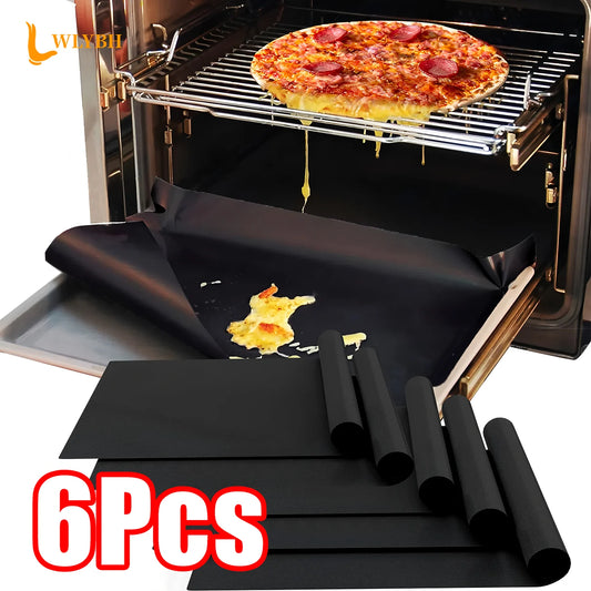 Oven Bottom Liners Non Stick Barbecue Grill Mats Reusable Kitchen Toaster Liner Air Fryer Cooking Heat Resistant Baking Paper.