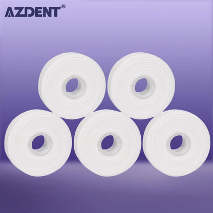 AZDENT 5 Rolls 50m Dental Flosser Oral Hygiene Teeth Cleaning Dental Floss Spool Wax Mint Toothpick Flosser Teeth Flosser.