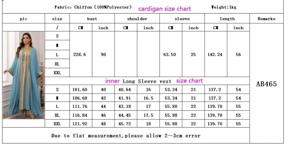 Eid Frauen Abaya Kleid Muslim 2-teiliges Set Strickjacke mit Innenkleid Schnürmantel Kaftan Robe Jalabiya Ramadan Marokko Kaftan 2025.