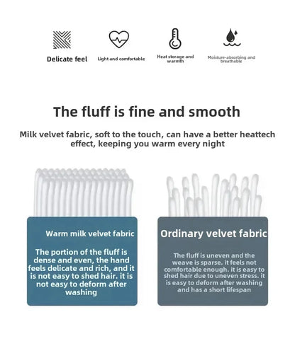 Winter Quilt Blanket Double Sided Velvet Lamb Cashmere Double Bed Quilts King Queen Full Size Bed Duvet Thicken Comforter Core.