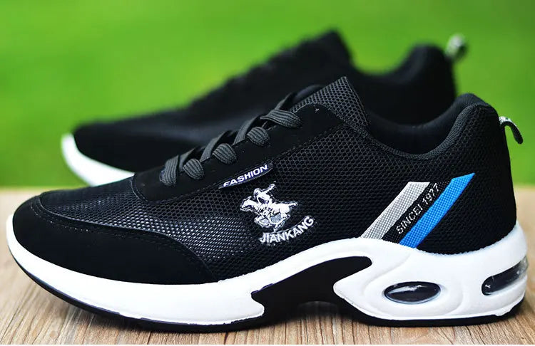 Brand Men's Sneakers Versatile Air Cushion Running Shoes Men Platform Leather Vulcanized Shoes Breathable Men Casual Sport Shoes