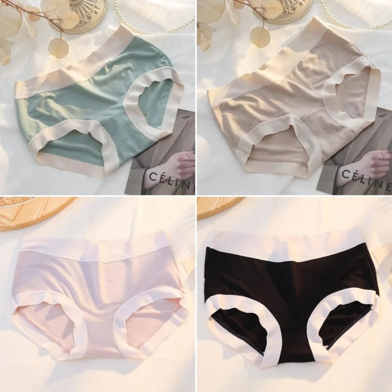 M-XL Women's Modal Panties Seamless Underwear Cotton Breathable Female Underpants Girls Briefs Plus Size Sexy Intimates Lingerie