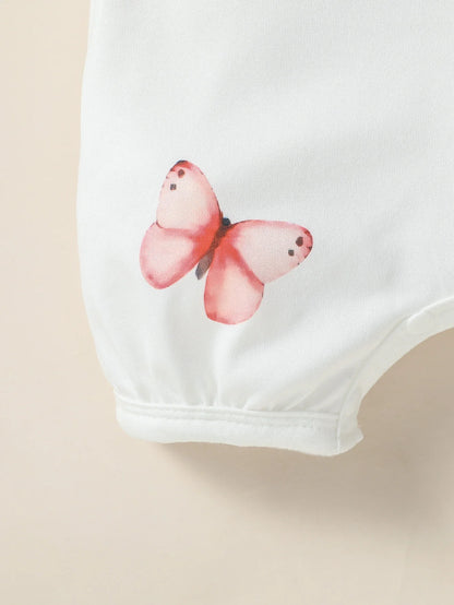 One Piece of Clothing Baby Gilrs Summer For Newborn Item Cartoon Cute Romper 0-1Y Casual Daily Wear Fashion Jumpsuit.