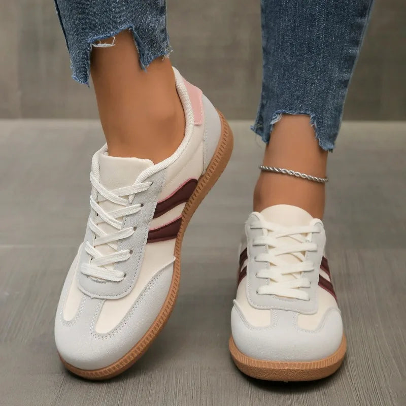 Womens Sneakers Spring New Luxury Flat Loafers Comfortable Slip on Soft Female Sneakers Lightweight Outdoor Shoes for Women.