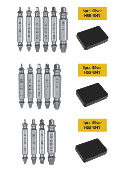 TOOLEYE Beschädigte Schraube Extractor Set Zentrum Bohrer Set Holzbearbeitung Werkzeuge Gebrochene Bolzen Extractor Schrauben Schrauben Entferner Extractor