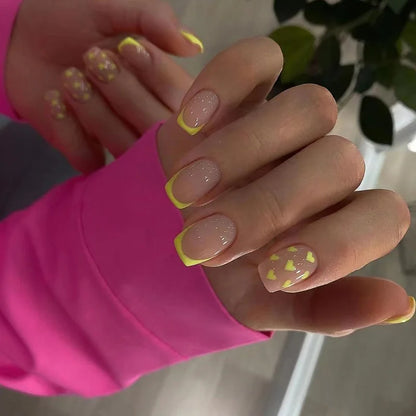 24Pcs Minimalist Short Square False Nail Solid White Color Press on Nails Wearable Reusable Fake Nails Tips for Women Girls 2025.