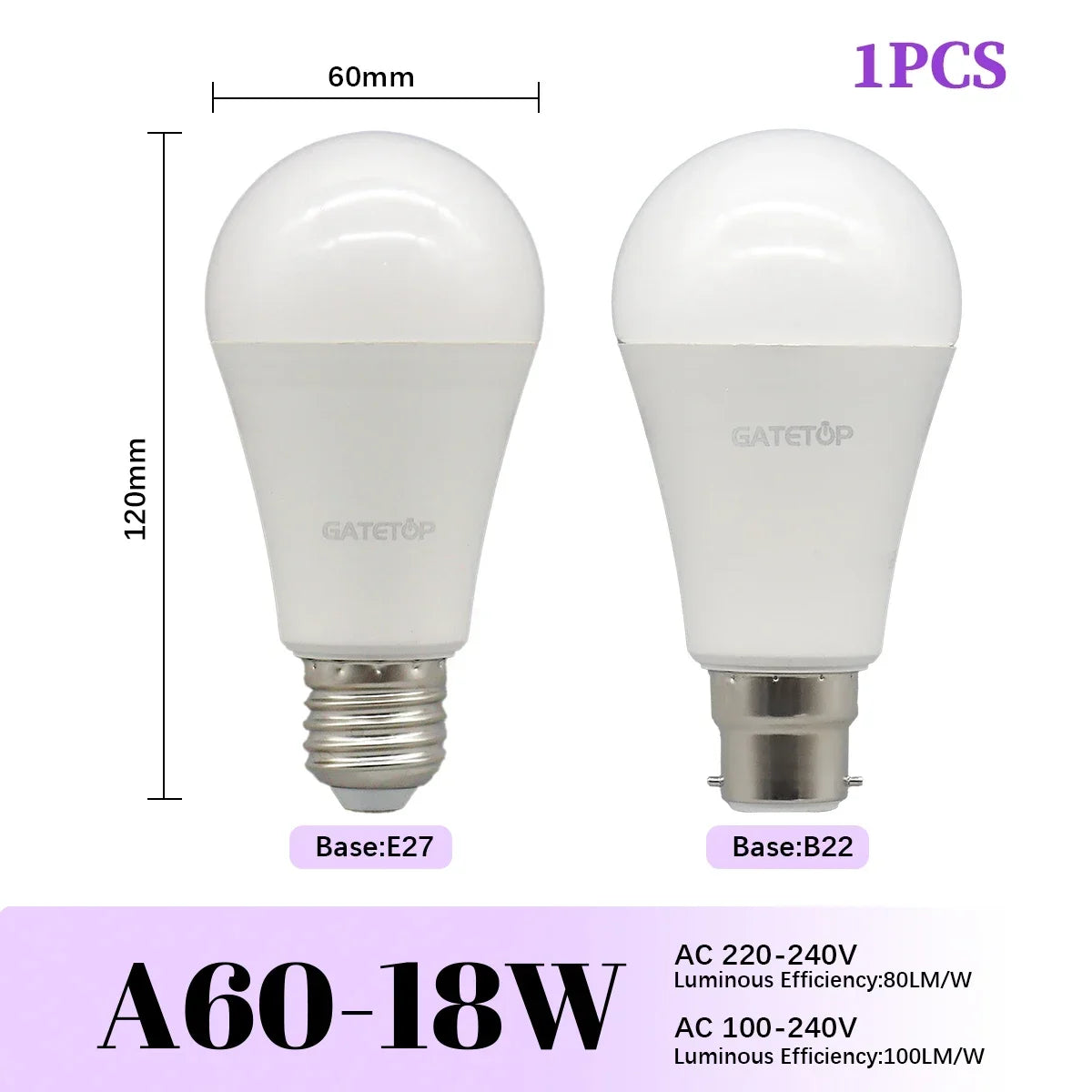 1/20PCS Led-lampe E27 B22 Energiesparlampen A60 A80 AC220V 230V 110V Licht 8W 18W 24W für Home Derection Wohnzimmer Beleuchtung