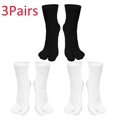 Fashion Japanese Style Tabi Toe Socks for Men Women Summer Fiber Two Finger Socks Kimono Flip Flop Sandal Split Tabi Toe Sock.