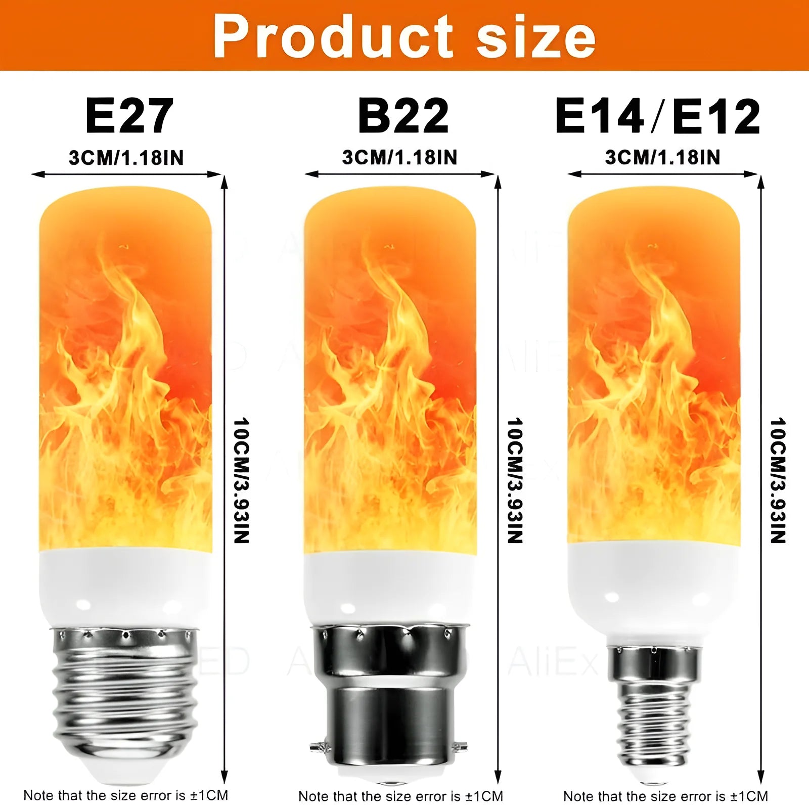 USB LED E27 Flamme Glühbirne Feuer E14 lampe Mais Birne Flackern LED Licht Dynamische Flamme Wirkung 3W 5W 7W 9W 110V-220v für Home Beleuchtung.