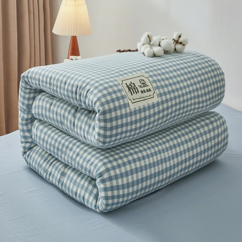 nordic quilt cotton 100% double bed comforters winter comforters King size duvet 220x240 cm winter Plaid comforter queen single