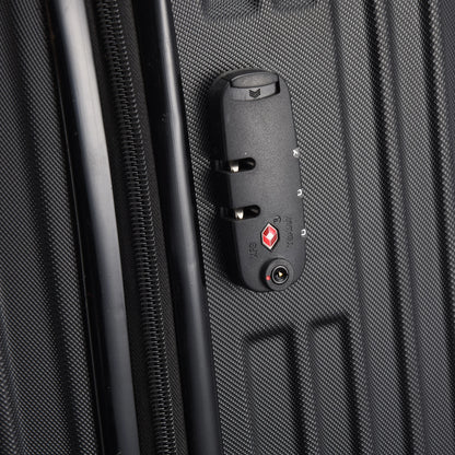 3 Stück Koffer und Trolleys 28/24/20 Zoll – Handgepäckkoffer mit Passwortsperre – Reisekoffer mit Rollen – Hartschalenkoffer klein.