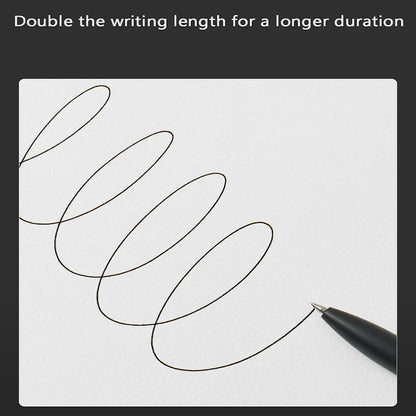 KACO Gelschreiber, Press-Signaturstift, Schreibwaren, Metall-Stiftclip, 0,5 mm, schwarze Tinte, schnell trocknend, großes Fassungsvermögen, 800 m, glattes Schreiben.