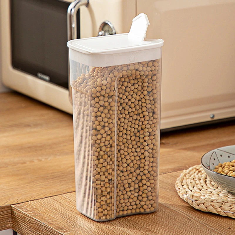 Food Grade PP Storage Box Sealed Grain Rice Container Organizer Moisture-Proof Fresh-keeping Tank Jars Kitchen Accessories.