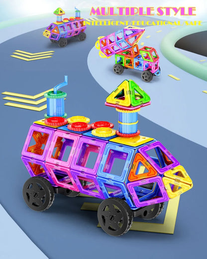 1pcs Big Size Magnetic Designer Magnet Building Blocks Accessories Educational Model Constructor Toys For Children Gifts.