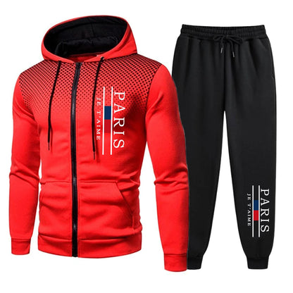 Hot Sales Men's Tracksuit Jogging Zip Up Hoodies Daily Quality Sweatshirts Men Long Sleeve Sports Coat Casual Sweatpants Fashion.