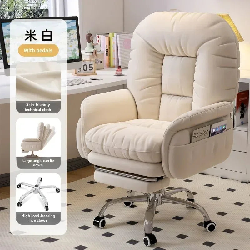 Heimcomputerstuhl, bequem, sitzend, Arbeitszimmer, Büro, Schlafsaal, Schlafzimmer, faules drehbares Sofa