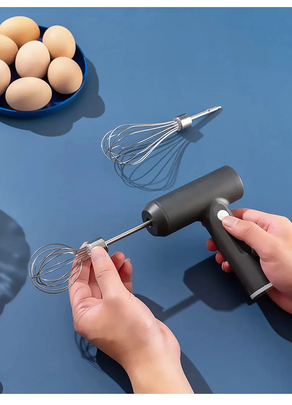 1 PCS Wireless Electric Food Mixer Portable 3 Speeds Egg Beater Baking Dough Cake Cream Mixer Kitchen Tools.