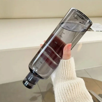 Newest Water Cup Sport Water Bottle With Time Scale Couple Plastic Portable Water Container Anti-drop Outdoor Water Bottle.