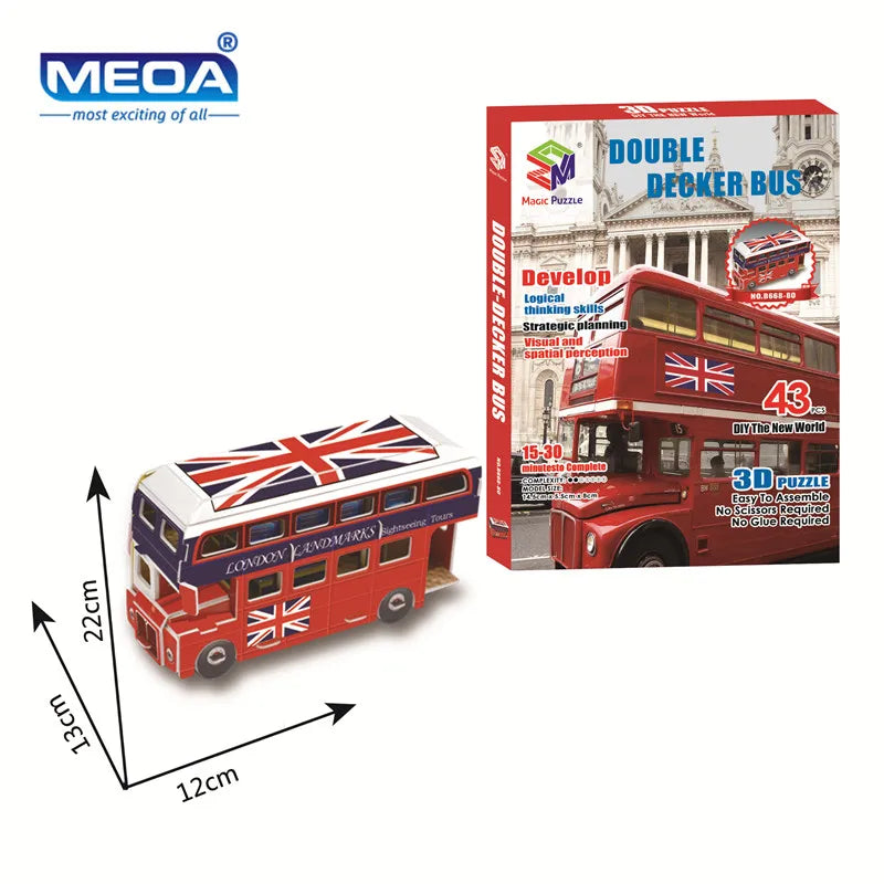 40 Style World Famous Architecture Building 3D Puzzle Model Construction 3D Jigsaw Puzzle Toys For Kids Christmas Gift