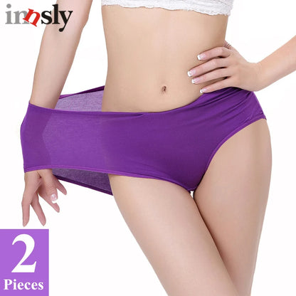 1/2 Pieces/Set Bamboo Panties Women Underwear Thin Breathable Female Big Size Briefs Brand Design Ladies Panties Intimates Panty.