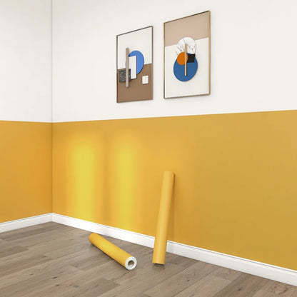 Matte PVC Vinyl Self Adhesive Wallpapers Furniture Renovation Films White DIY Decorative Kitchen Cabinet Waterproof Wall Sticker